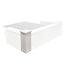 Stage Façade White 12" x 12" x 34" Portable Stage Facade Post with 14" x 14" Top STG-FC-POST-WH-AX