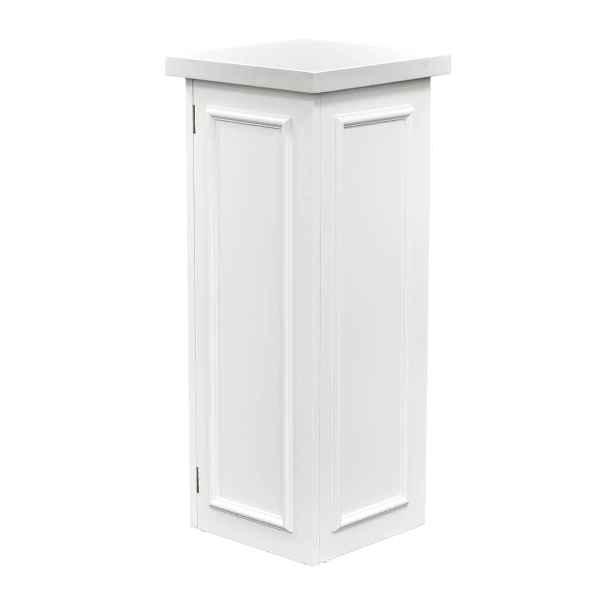 Stage Façade White 12" x 12" x 34" Stage Facade Post with 14" x 14" Top STG-FC-POST-WH-AX