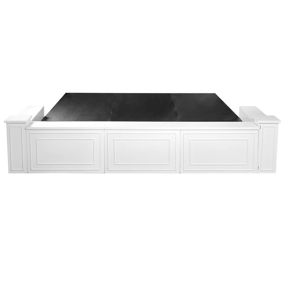 Stage Façade White 12" x 12" x 34" Stage Facade Post with 14" x 14" Top STG-FC-POST-WH-AX