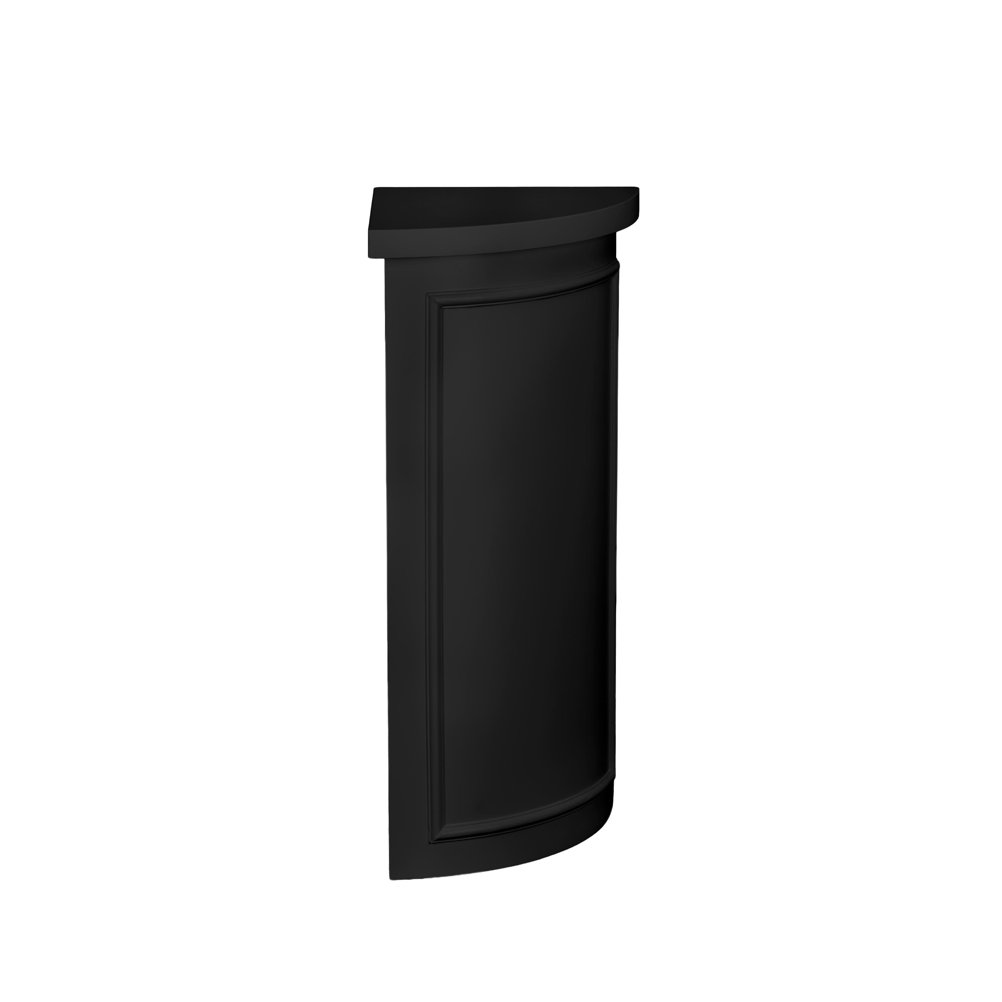 Stage Façade Black 12" x 12" x 34" Rounded Stage Facade Post STG-FC-POSTRD-BL-AX