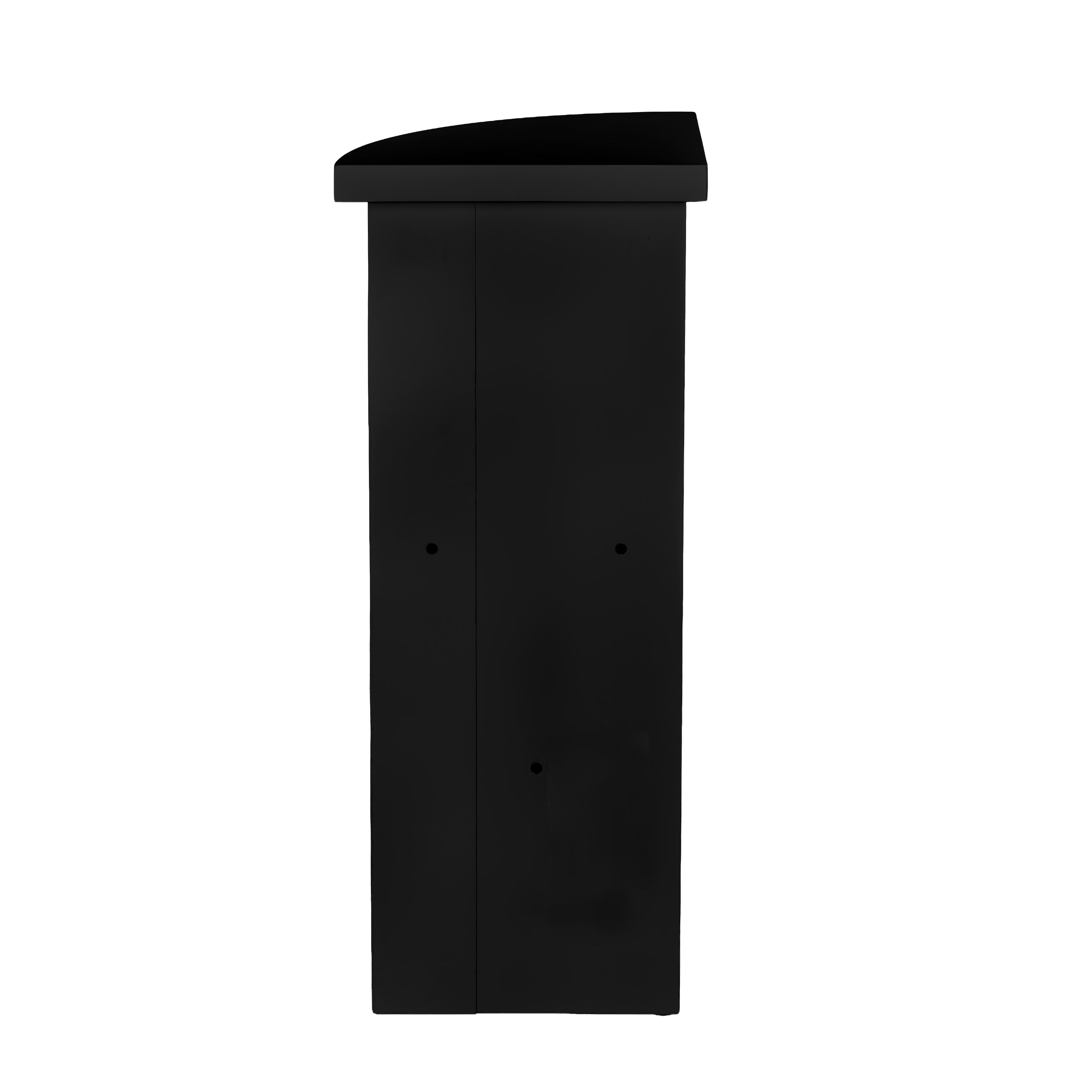 Stage Façade Black 12" x 12" x 34" Rounded Stage Facade Post STG-FC-POSTRD-BL-AX