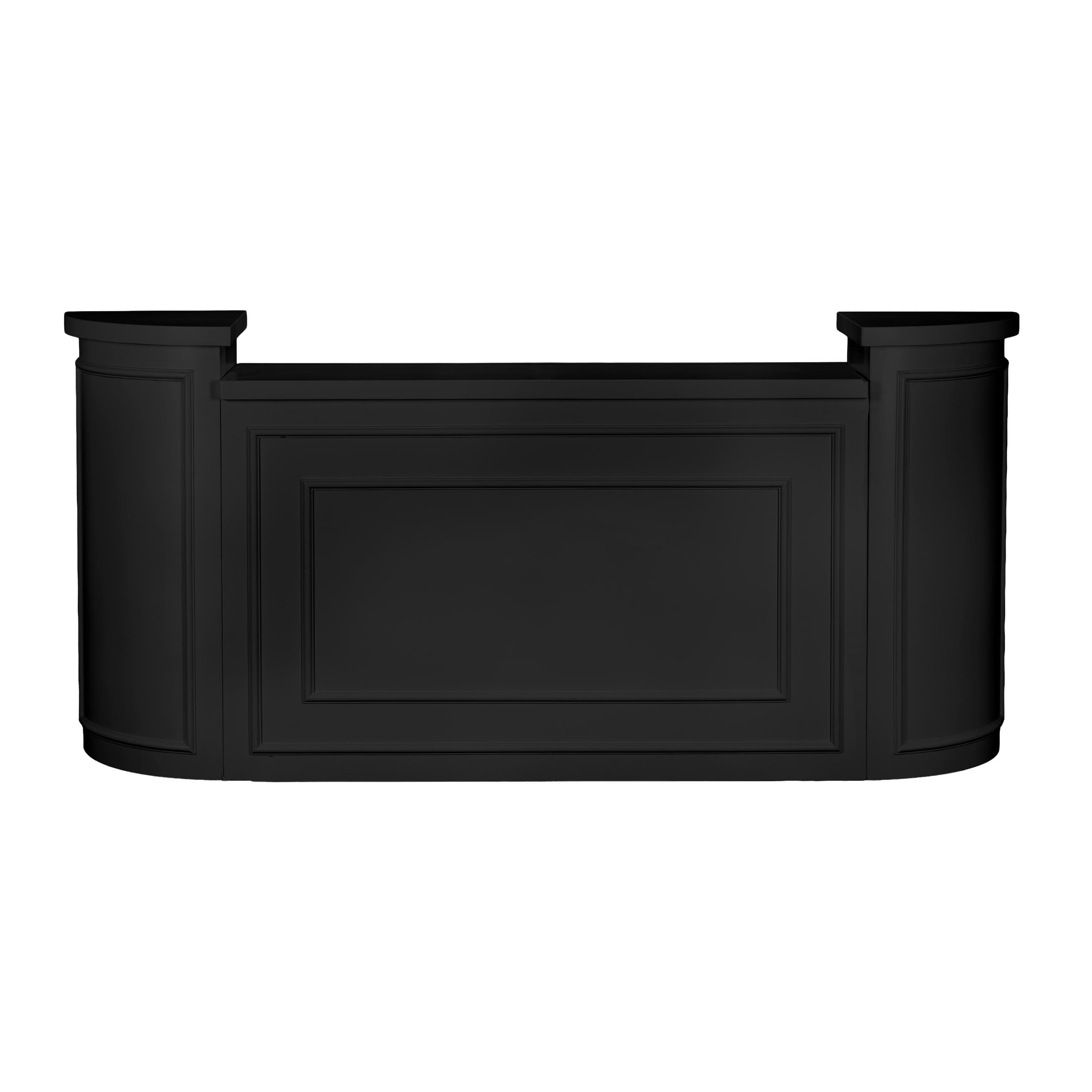 Stage Façade Black 12" x 12" x 34" Rounded Stage Facade Post STG-FC-POSTRD-BL-AX