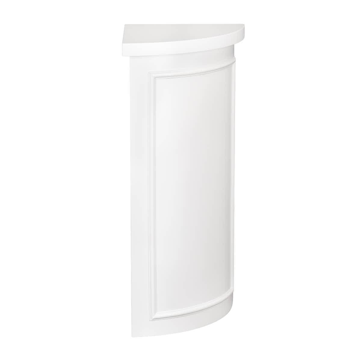 Stage Façade White 12" x 12" x 34" Rounded Stage Facade Post STG-FC-POSTRD-WH-AX