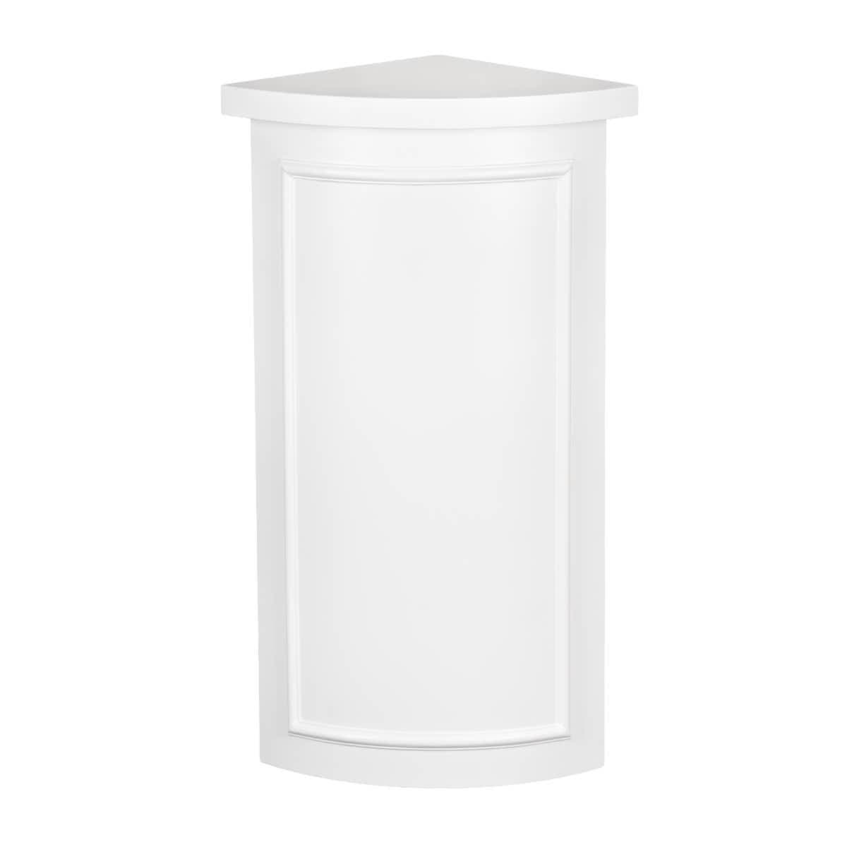 Stage Façade White 12" x 12" x 34" Rounded Stage Facade Post STG-FC-POSTRD-WH-AX