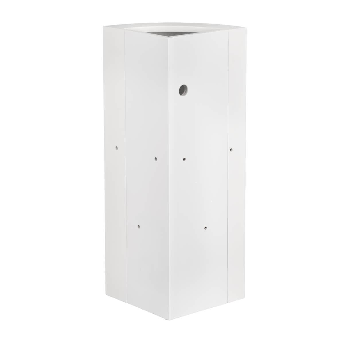 Stage Façade White 12" x 12" x 34" Rounded Stage Facade Post STG-FC-POSTRD-WH-AX