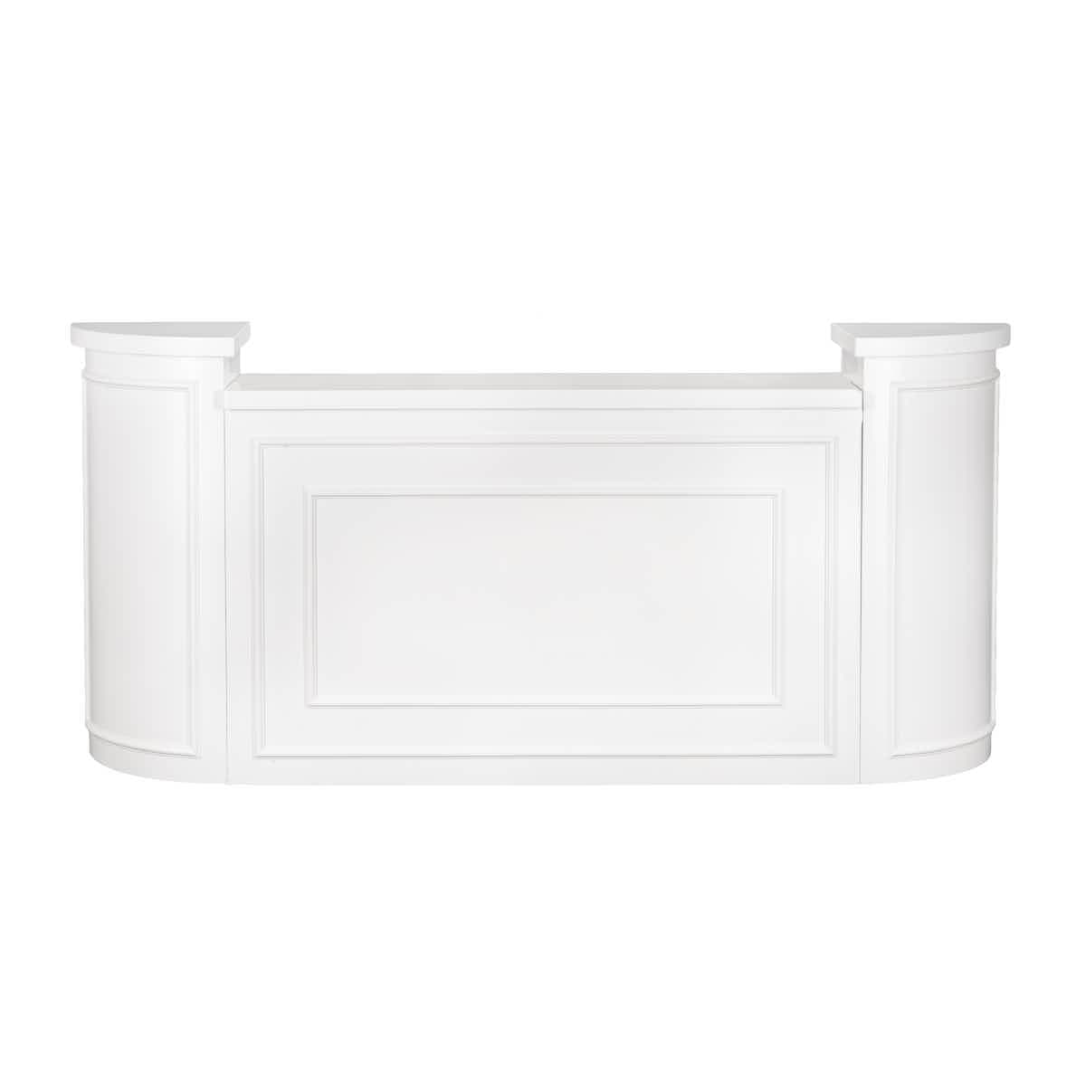 Stage Façade White 12" x 12" x 34" Rounded Stage Facade Post STG-FC-POSTRD-WH-AX