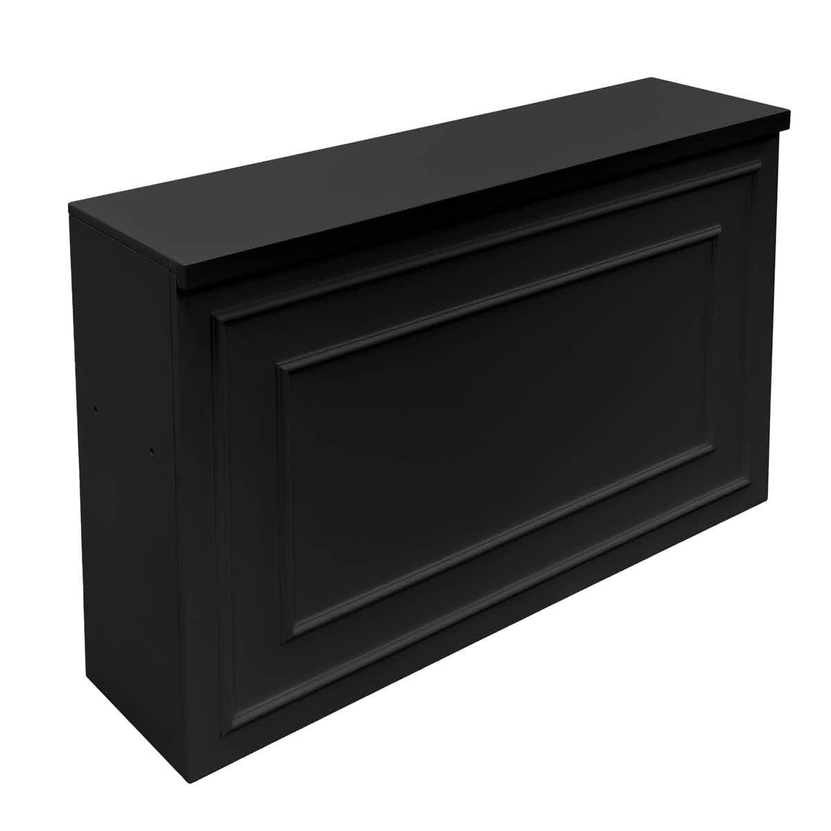 Stage Façade Black 48" x 12" x 30" Stage Facade with Front Overhang and Flush Sides STG-FC4-BL-AX