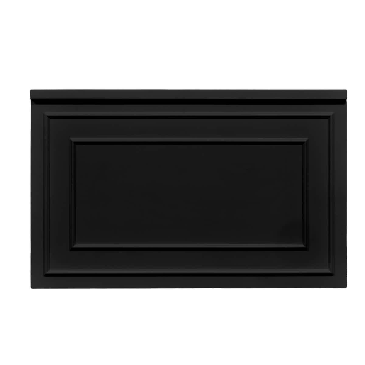 Stage Façade Black 48" x 12" x 30" Stage Facade with Front Overhang and Flush Sides STG-FC4-BL-AX