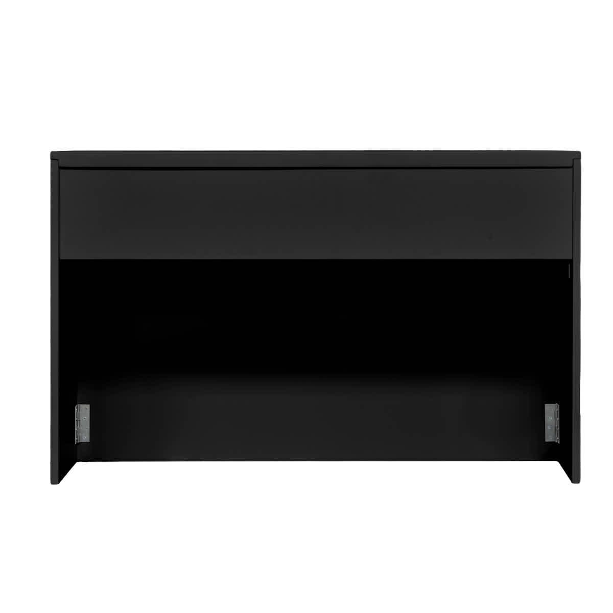 Stage Façade Black 48" x 12" x 30" Stage Facade with Front Overhang and Flush Sides STG-FC4-BL-AX