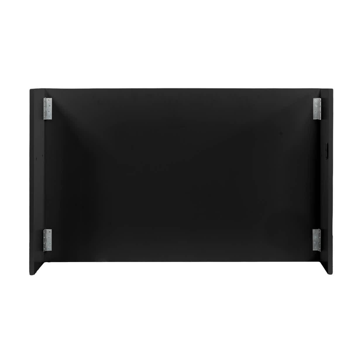 Stage Façade Black 48" x 12" x 30" Stage Facade with Front Overhang and Flush Sides STG-FC4-BL-AX