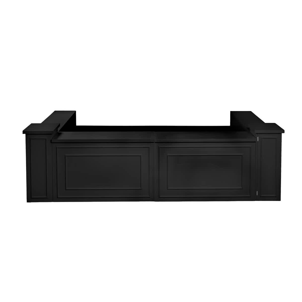 Stage Façade Black 48" x 12" x 30" Stage Facade with Front Overhang and Flush Sides STG-FC4-BL-AX