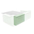 Stage Façade Sage Green 48" x 12" x 30" Stage Facade with Front Overhang and Flush Sides STG-FC4-SG-AX