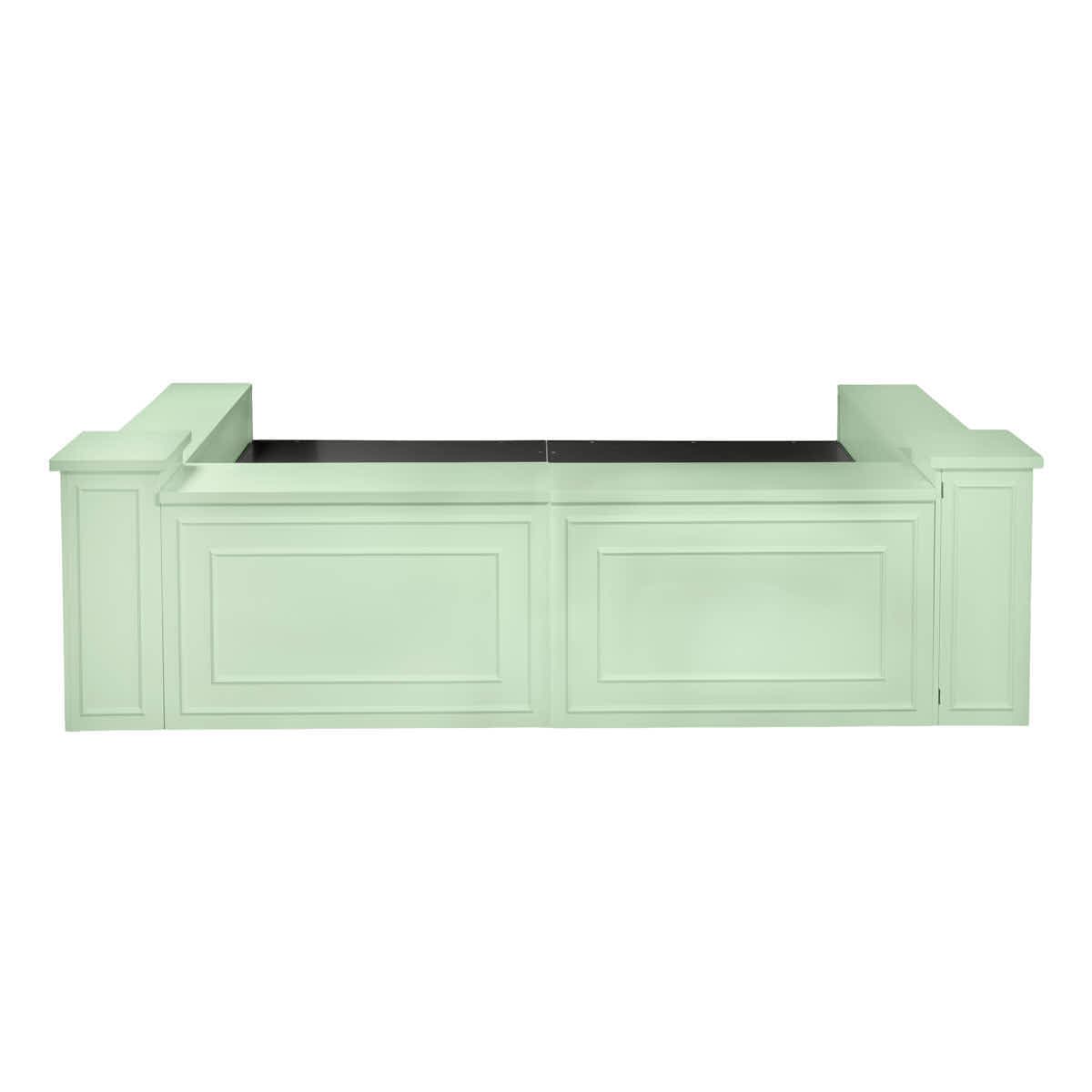 Stage Façade Sage Green 48" x 12" x 30" Stage Facade with Front Overhang and Flush Sides STG-FC4-SG-AX
