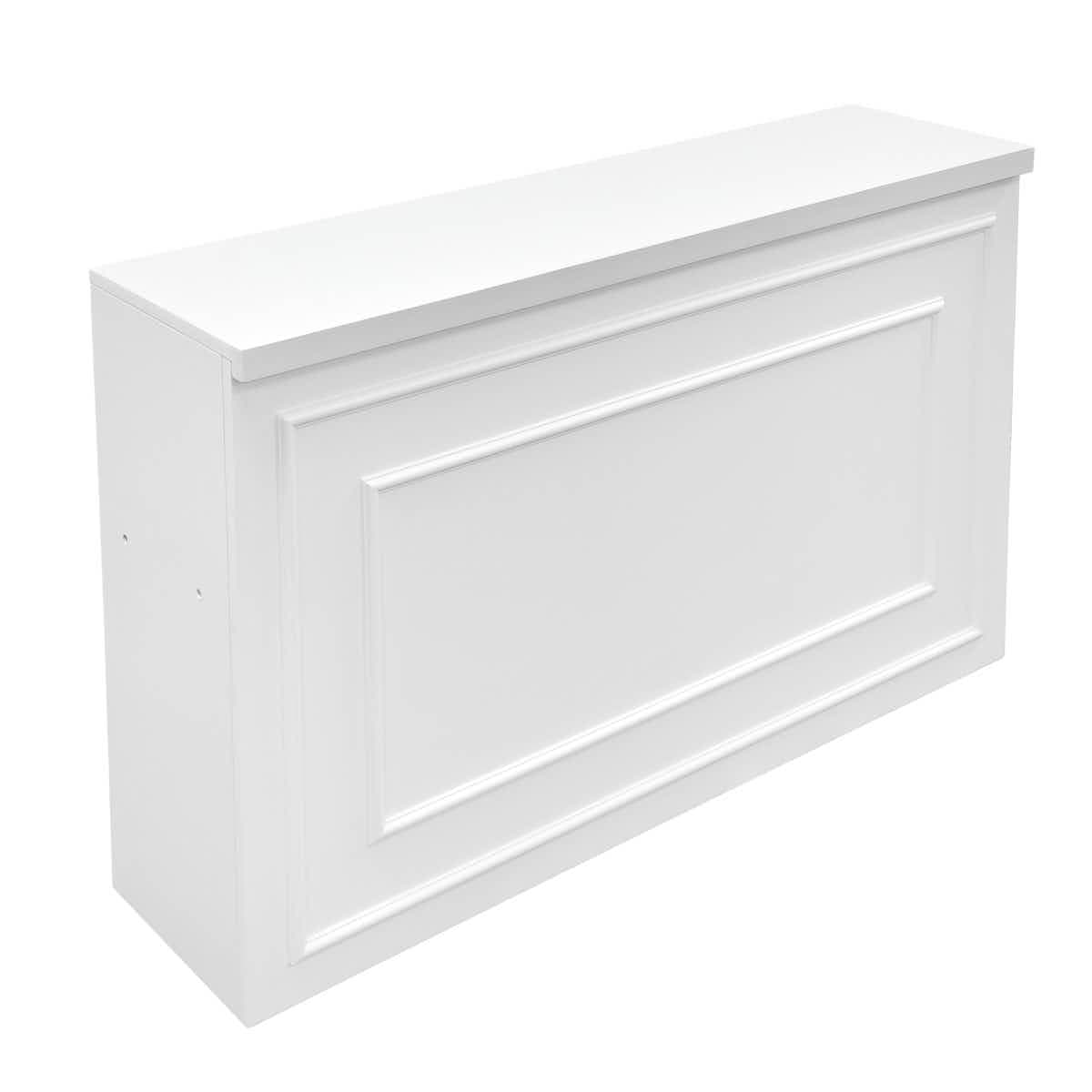 Stage Façade White 48" x 12" x 30" Stage Facade with Front Overhang and Flush Sides STG-FC4-WH-AX