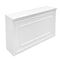 Stage Façade White 48" x 12" x 30" Stage Facade with Front Overhang and Flush Sides STG-FC4-WH-AX