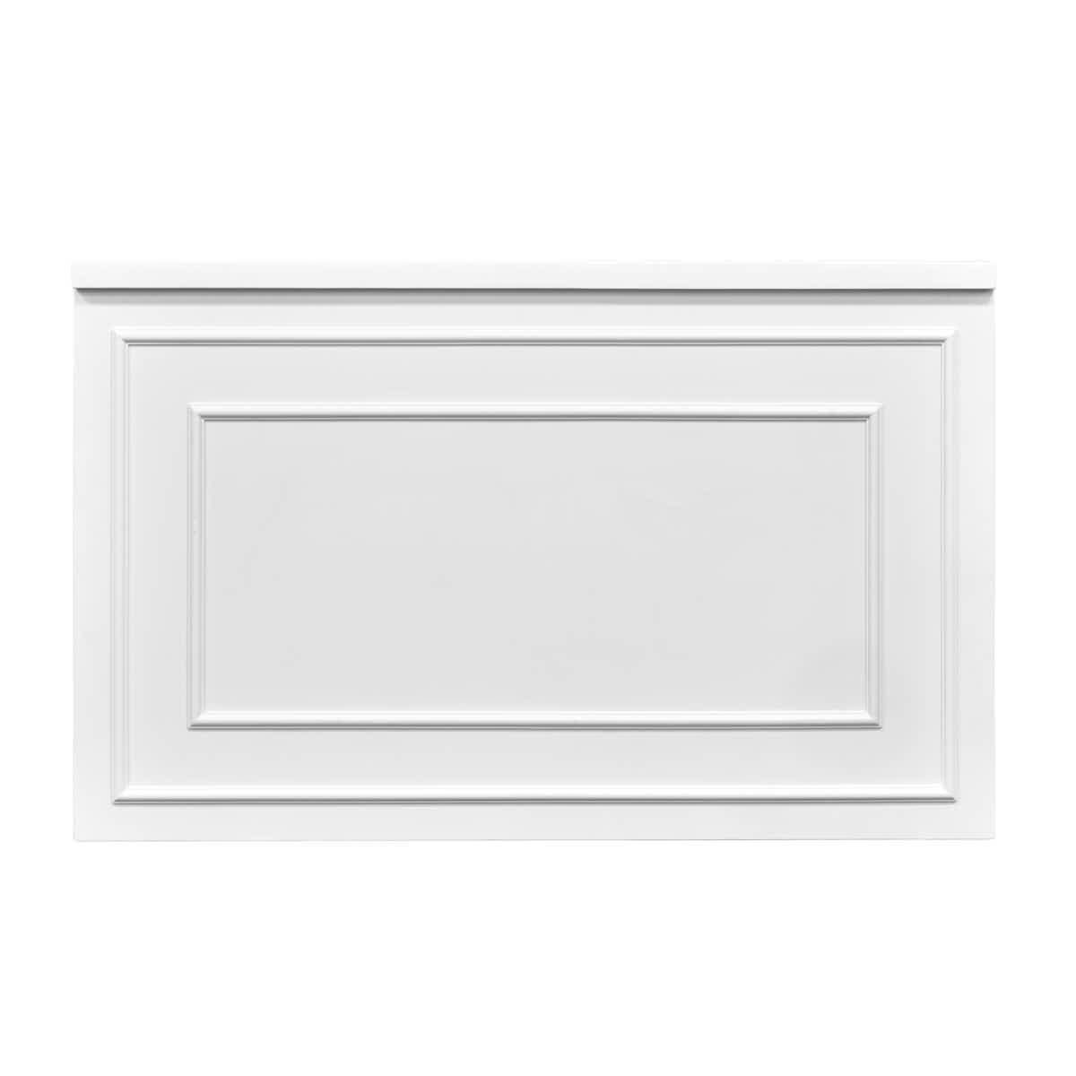 Stage Façade White 48" x 12" x 30" Stage Facade with Front Overhang and Flush Sides STG-FC4-WH-AX