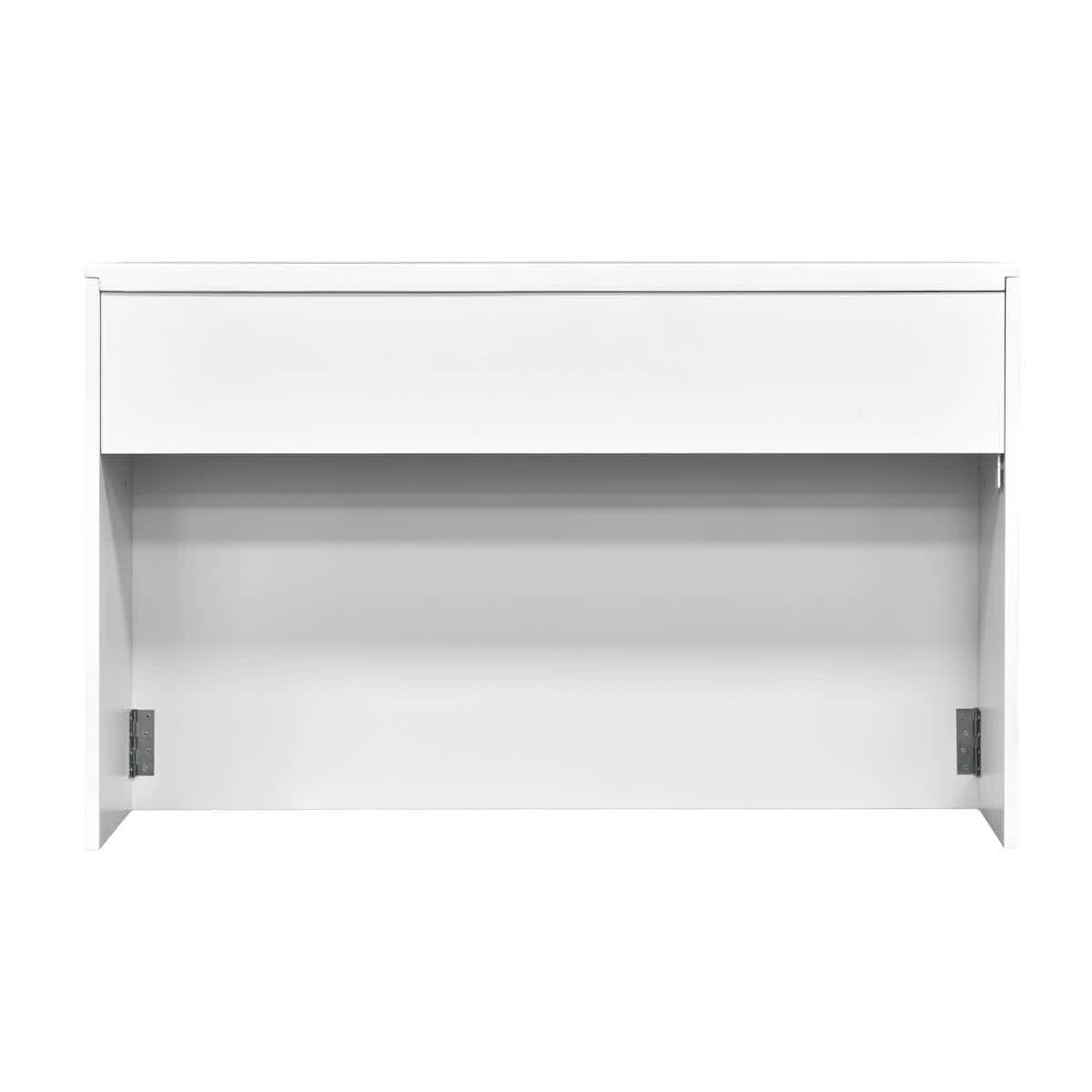 Stage Façade White 48" x 12" x 30" Stage Facade with Front Overhang and Flush Sides STG-FC4-WH-AX