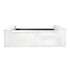 Stage Façade White 48" x 12" x 30" Stage Facade with Front Overhang and Flush Sides STG-FC4-WH-AX