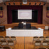 Stage Façade White 48" x 12" x 30" Portable Stage Facade with Front Overhang and Flush Sides STG-FC4-WH-AX