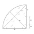 StandUp StandUp 4' x 4' Quarter Round Corner Section STG-QTR4-AX