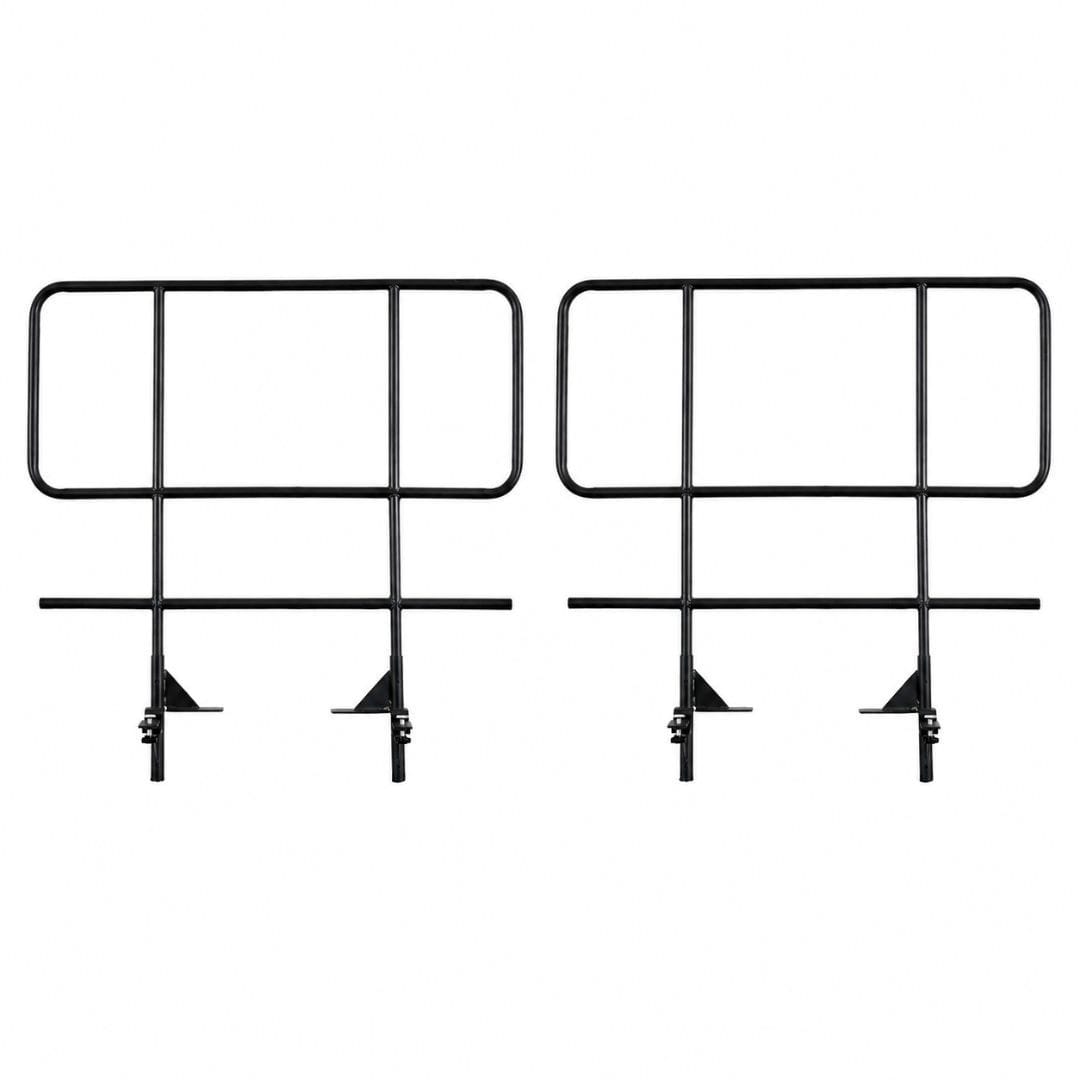 StandUp StandUp 2 Pack 4' High Portable Stage Railing Set - Includes a pair of rail connectors STG-RL36-AX-2