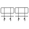 StandUp StandUp 2 Pack 4' High Portable Stage Railing Set - Includes a pair of rail connectors STG-RL36-AX-2