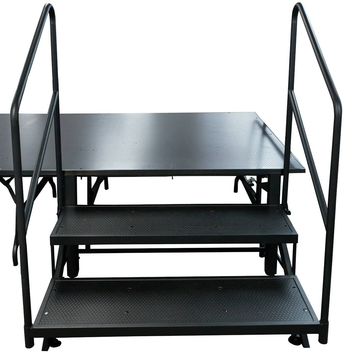 StandUp StandUp Portable Stage Steps with Rails - 2 Steps STG-STR2-AX