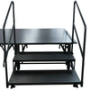 StandUp StandUp Portable Stage Steps with Rails - 2 Steps STG-STR2-AX