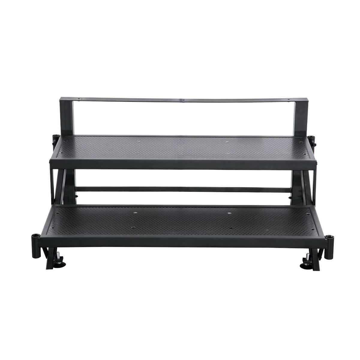 StandUp StandUp Portable Stage Steps with Rails - 2 Steps STG-STR2-AX