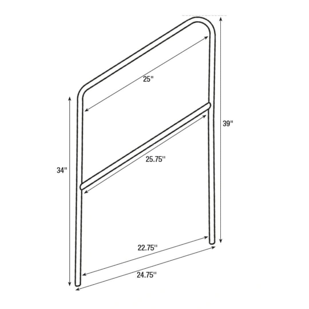 StandUp StandUp Portable Stage Steps with Rails - 2 Steps STG-STR2-AX
