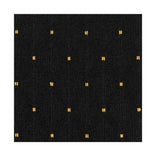 Black Fabric with Gold Dots Color Swatch Sample  for Banquet and Church Chairs