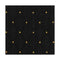 Chivari Black Fabric with Gold Dots Color Swatch Sample  for Banquet and Church Chairs SW-F-BLKGD-ZF