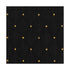 Chivari Black Fabric with Gold Dots Color Swatch Sample  for Banquet and Church Chairs SW-F-BLKGD-ZF