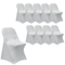 Chivari 10-Pack White Spandex Folding Chair Cover 250gsm SX-SPANXFCH-WHT-10