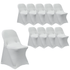 Chivari 10-Pack White Spandex Folding Chair Cover 250gsm SX-SPANXFCH-WHT-10