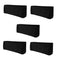 Chivari 5-Pack Black Polyester Rectangle Tablecloth 190gsm  90" x 132" SX-TABLPOLY-90132-BLK-5