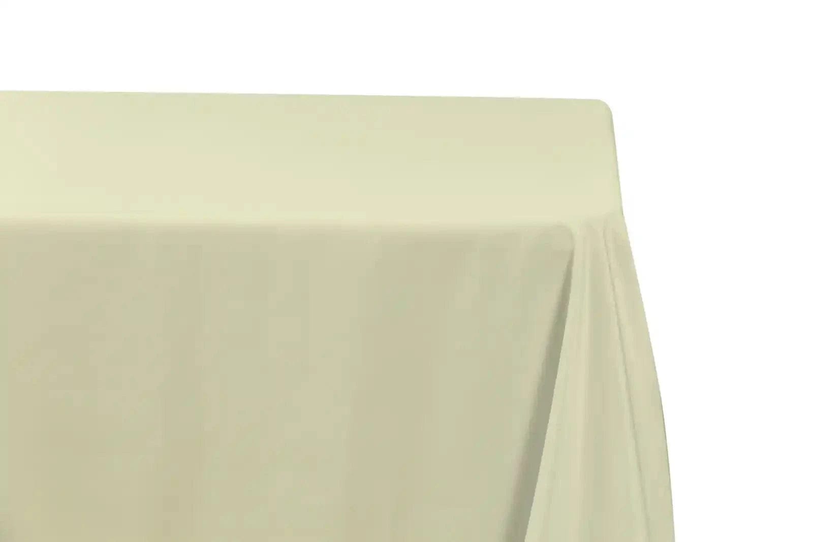 Chivari 5-Pack Ivory Polyester Rectangle Tablecloth 190gsm 90" x 132" SX-TABLPOLY-90132-IVR-5