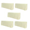 Chivari 5-Pack Ivory Polyester Rectangle Tablecloth 190gsm 90" x 132" SX-TABLPOLY-90132-IVR-5