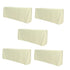 Chivari 5-Pack Ivory Polyester Rectangle Tablecloth 190gsm 90" x 132" SX-TABLPOLY-90132-IVR-5