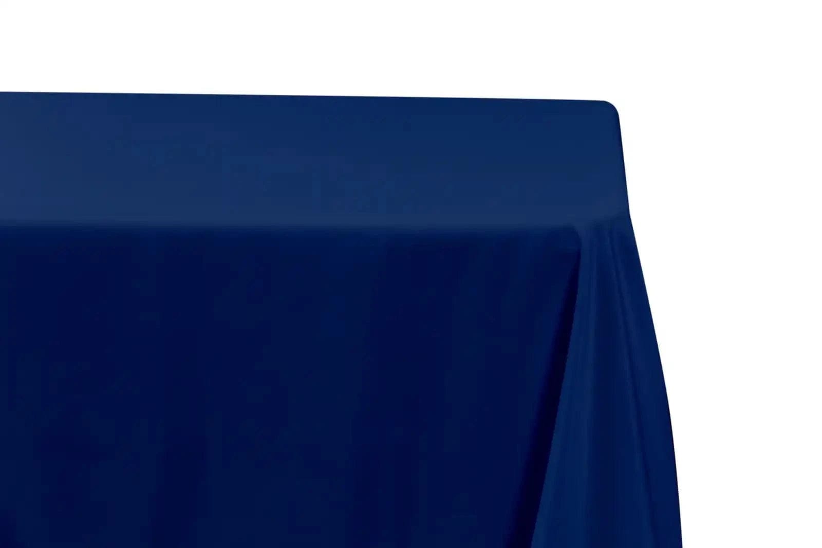 Chivari 5-Pack Navy Blue Polyester Rectangle Tablecloth 190gsm 90" x 132" SX-TABLPOLY-90132-NABLU-5