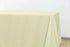 Chivari 5-Pack Ivory Polyester Rectangle Tablecloth 190gsm 90" x 156" SX-TABLPOLY-90156-IVR-5