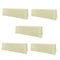 Chivari 5-Pack Ivory Polyester Rectangle Tablecloth 190gsm 90" x 156" SX-TABLPOLY-90156-IVR-5