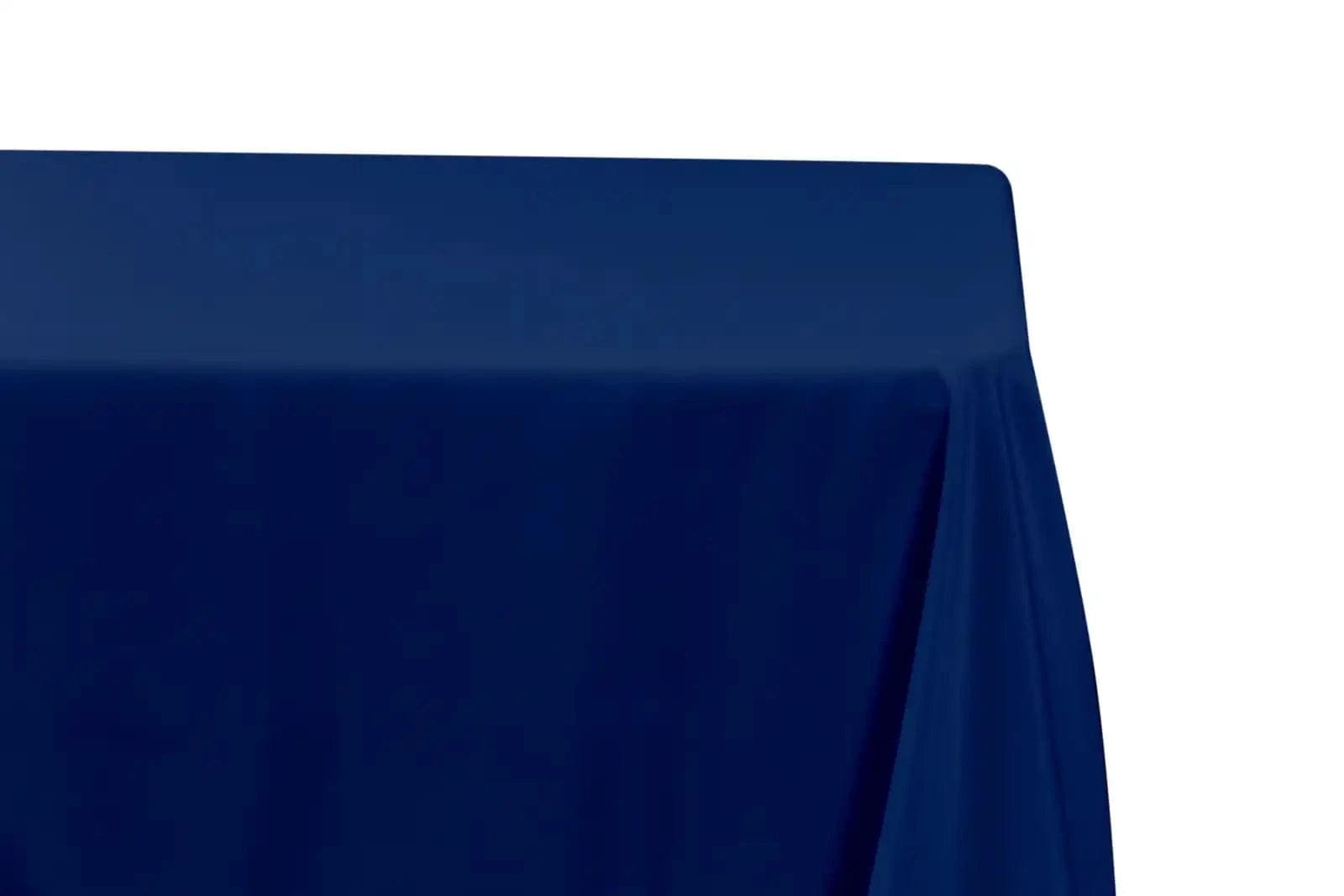 Chivari 5-Pack Navy Blue Polyester Rectangle Tablecloth 190gsm 90" x 156" SX-TABLPOLY-90156-NABLU-5