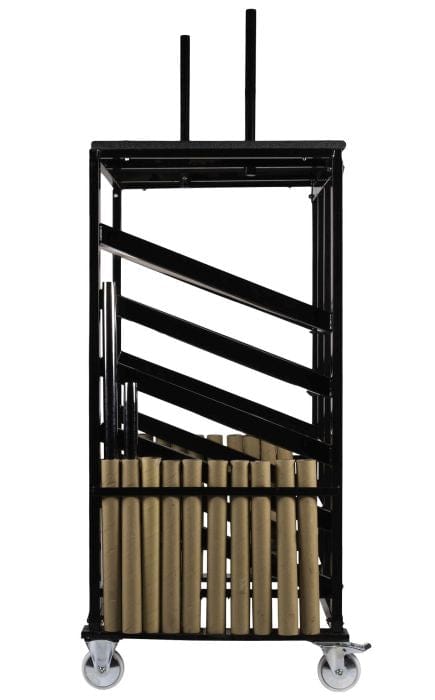 Chivari Steel Table Cart for 36" Cocktail Table Kits - up to 10 Tables CART109-36-AX-T