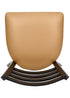 Chivari Ladder Back Restaurant Chair with Black Metal Frame and Tan Vinyl Seat CLMBVT-ZF-KT