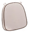 Chivari Tan with Dark Brown Piping 2.5" Thick Chair Cushion - World's Best Cushions CUSHBST-TC-AX-T