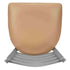 Chivari Ladder Back Bar Stool with Silver Frame and Tan Vinyl Seat BLMSVT-ZF-KT