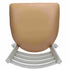 Chivari Ladder Back Restaurant Chair with Silver Frame and Tan Vinyl Seat CLMSVT-ZF-KT