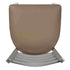 Chivari Ladder Back Bar Stool with Silver Frame and Taupe Vinyl Seat BLMSVTP-ZF-KT