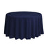 Chivari.com Navy Blue 108" Round Bali Tablecloth Linen TBC-108R258S-A1